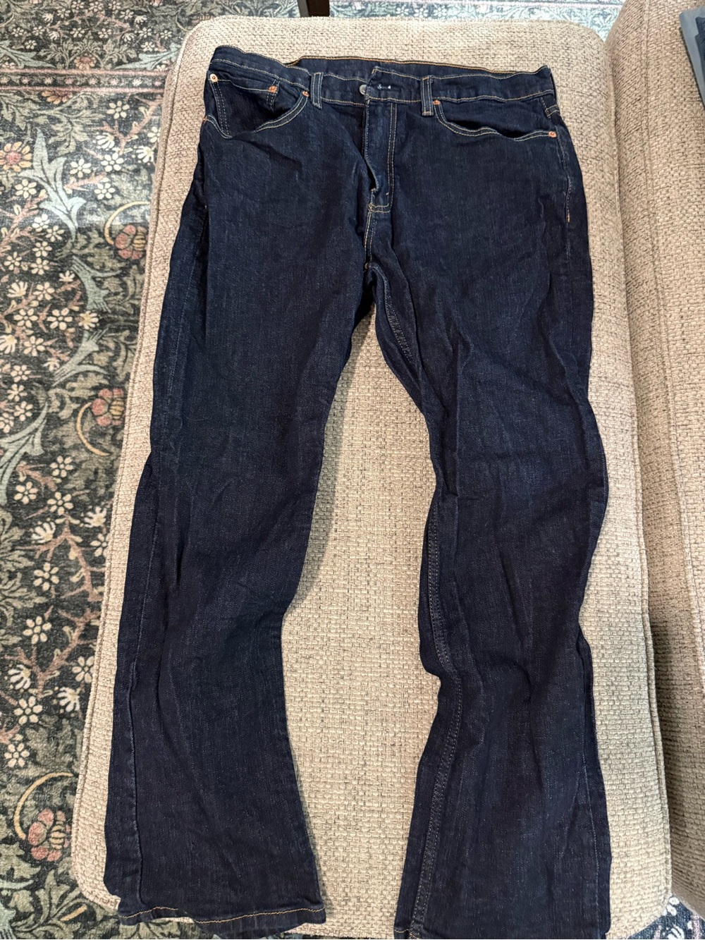 Men's Levi’s Straight Jeans - Classic Dark Blue Denim